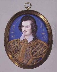 Portrait of an unknown youth aged 26 1593 by Isaac Oliver