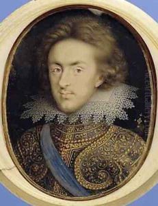 Miniature portrait of Henry 1594-1612 Prince of Wales
