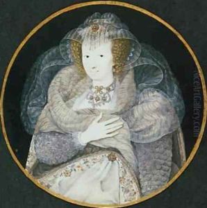 Portrait of Frances Countess Howard by Isaac Oliver