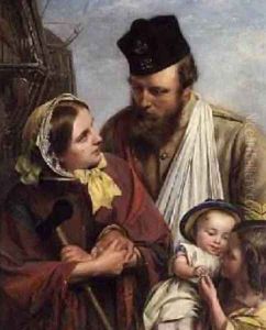 Home Again 1858 3 by Henry Nelson O'Neil