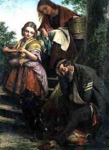 The Soldiers Return 1861 by Henry Nelson O'Neil