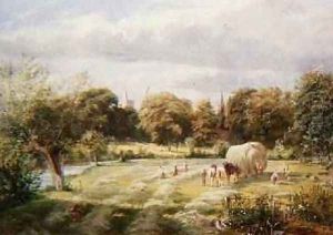 Harvesting Near Cranbrook Kent by George Bernard O'Neill