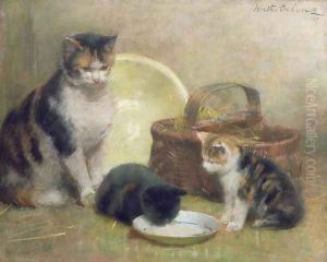 Cat and Kittens, 1889 by Walter Frederick Osborne