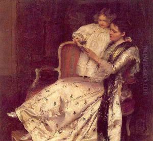Mrs. Noel Guinness and her Daughter, Margaret by Walter Frederick Osborne