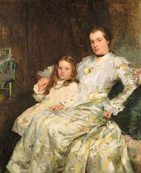 Portrait of Mrs Chadwyck-Healey and her Daughter - view 1