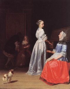 Rehearsing the Song by Jacob Ochtervelt