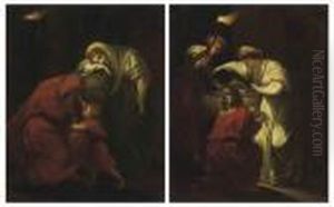 Andromache Weeping Over The Ashes Of Hector by Angelica Kauffmann