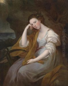 Portrait Of Lady Louisa Leveson-gower by Angelica Kauffmann