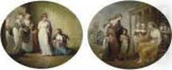 Female Figures In An Interior - view 1