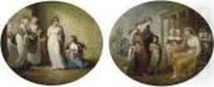Female Figures In An Interior