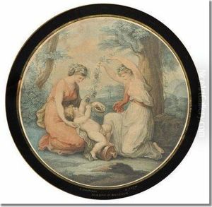 "the Nursing Of Bacchus" by Angelica Kauffmann