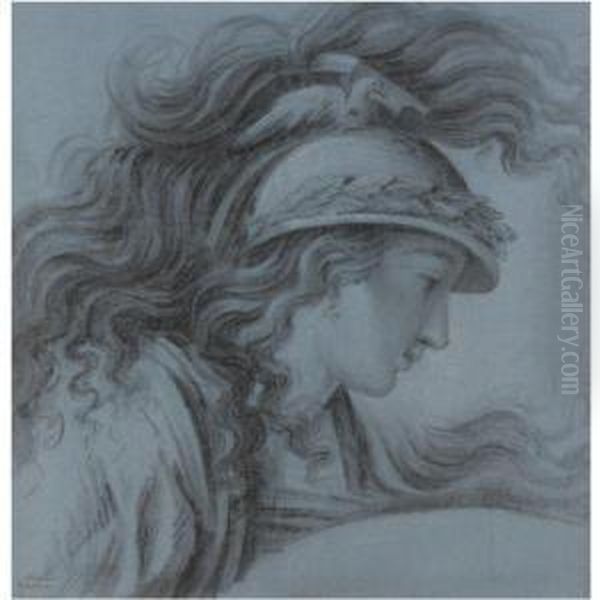 Study Of A Female Head - view 1