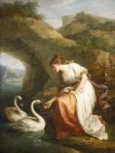 Immortality: A Nymph Presiding
In The Temple Ofimmortality, Receives From The Swans To Be Placed In The
Saidtemple, The Few Names They Had Saved Of Those Whom An Aged Man Had
Thrown Into The River Lethe Immortality: A Nymph Presiding
In The Temple Ofimmortality, Receives From The Swans To Be Placed In The
Saidtemple, The Few Names They Had Saved Of Those Whom An Aged Man Had
Thrown Into The River Lethe