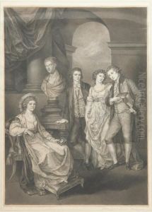 Ritratto Di Famiglia In Un Interno by Angelica Kauffmann