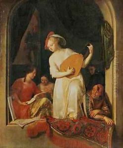 A Musical Party 1681 by Jacob Ochtervelt