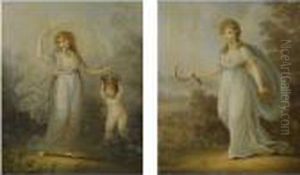 Allegories Of The Four Seasons by Angelica Kauffmann