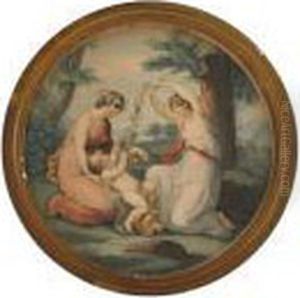 The Nursing Of Bacchus by Angelica Kauffmann
