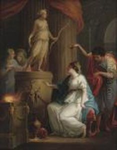 Acontius And Cydippe Before The Alter Of Diana