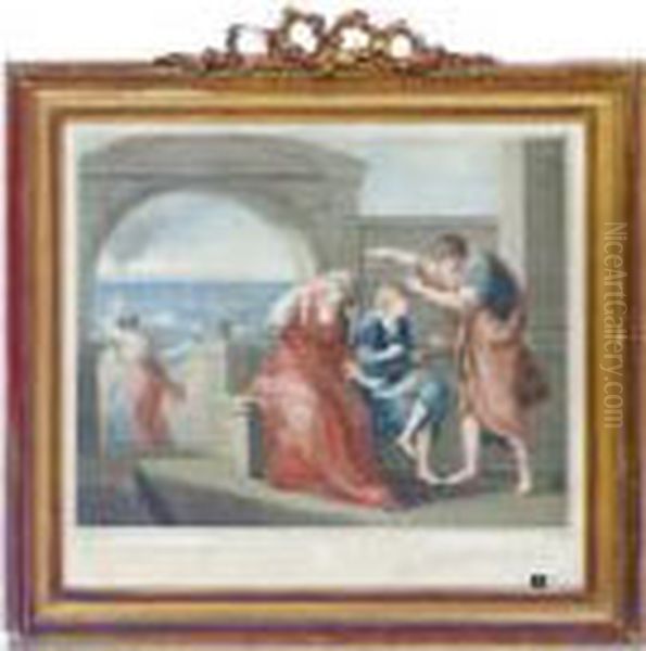 The Younger Pliny Reproved; And Four Companion Prints - view 1