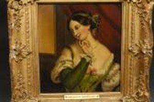 Portrait Of A Young Lady, Looking Coy