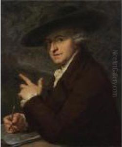 Portrait Of Antonio Pietro Francesco Zucchi by Angelica Kauffmann