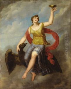Hebe On Jupiter's Eagle by Angelica Kauffmann