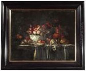 A Still Life Of Fruits by Angelica Kauffmann