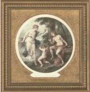 Cupid And Ganymeade; And A Flower Painted By Varelst, By Thomas Burke Cupid And Ganymeade; And A Flower Painted By Varelst, By Thomas Burke