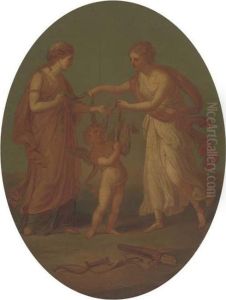 The Disarming Of Cupid by Angelica Kauffmann
