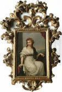 A Self Portrait Of The Artist by Angelica Kauffmann