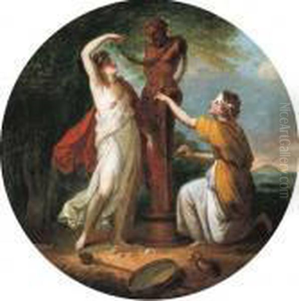 Nymphs Adoring A Herm Of Priapus - view 1