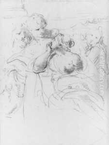 Keoppatra Und Meleager (?). by Angelica Kauffmann