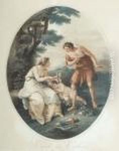 Cupid And Cephisa by Angelica Kauffmann