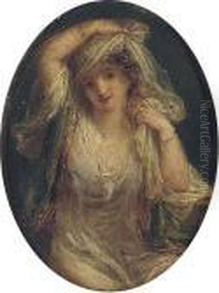 'fatima The Fair Sultana': A Woman In Oriental Dress,three-quarter-length - view 1