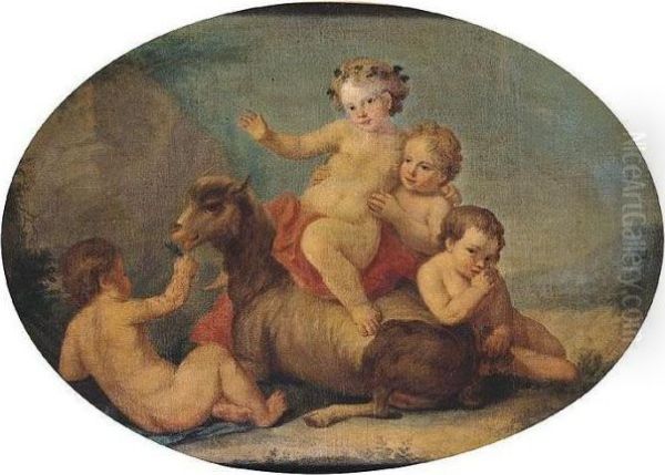Landscape With Putti Playing With A Goat - view 1