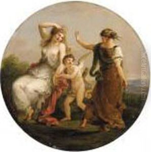 Die Schonheit, Gefesselt Von Der Liebe, Verlassen Von Der Klugheit by Angelica Kauffmann
