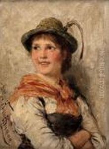 "madchen In Tracht" by Hugo Kauffmann