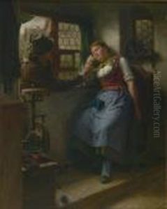 Der Gestorte Schlummer. by Hugo Kauffmann