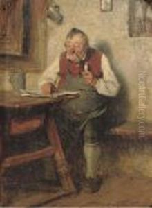 Wirt Mit Pfeife: The Content Innkeeper by Hugo Kauffmann