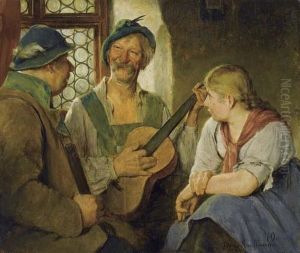 The Guitar Player. by Hugo Kauffmann
