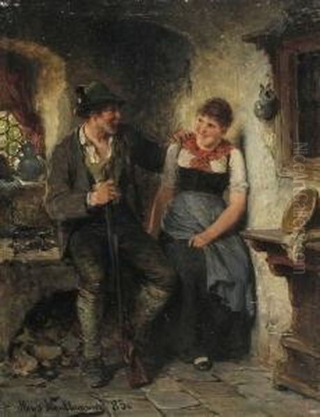 Jager Und Dirndl In Der
Stube. - view 1