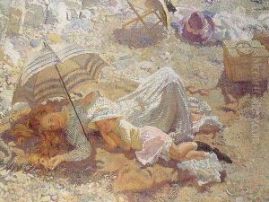 Midday on the Beach 1910 by Willam Orpen