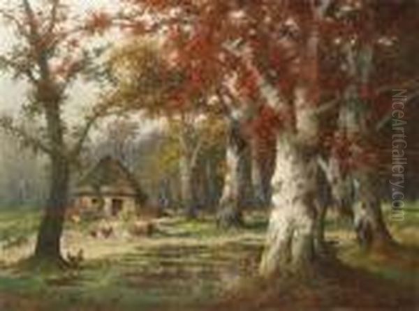 Autumn Forest by Adolf Kaufmann