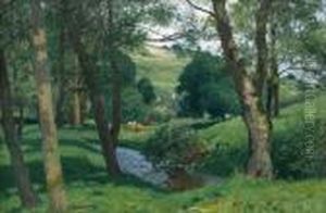 Cattle By A River, Summer