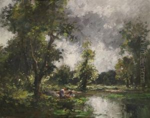 Washerwomen By The Riverbank
