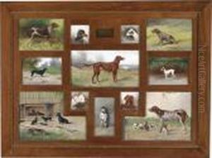 Staghounds by Adolf Kaufmann