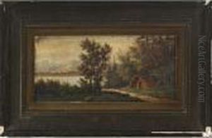 Am Hechtsee In Tirol; Farmer Surveying His Field by Adolf Kaufmann