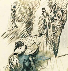 Behind the scenes by Willam Orpen