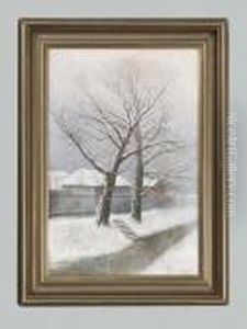 Verschneite Stimmungslandschaft