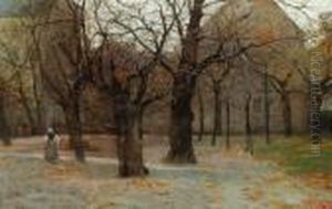 Herbstliche Baume Im Park by Adolf Kaufmann